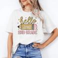 Back To School Hello Second 2nd Grade Leopard Pencil Girl Unisex T-Shirt Back To School Hello Second 2nd Grade Leopard Pencil Girl Unisex T-Shirt