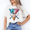 Baseball Ice Cream Drip 67 Six Seven Gen Alpha Slang Meme Unisex T-Shirt