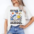 Boys Kid Back To School Goose Quackers Quack To School Unisex T-Shirt