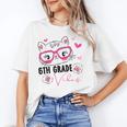 Cute 6th Grade Vibes Cat Kitten Lover Back To School Girls Unisex T-Shirt
