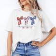 My Favorite Season Is Baseball Coquette Bow Game Day Mom Sis Unisex T-Shirt