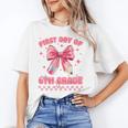First Day Of 6th Grade Coquette Back To School Girls Kids Unisex T-Shirt First Day Of 6th Grade Coquette Back To School Girls Kids Unisex T-Shirt