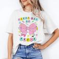 First Day Of Pre-K Girls Coquette Bow Back To School Kids Unisex T-Shirt