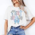 First Grade Coquette Bow Pencil First Day Back To School Performance Unisex T-Shirt First Grade Coquette Bow Pencil First Day Back To School Performance Unisex T-Shirt