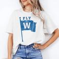 Fly The W Chicago Baseball Winning Flag Distressed Premium Tri-Blend Unisex T-Shirt Fly The W Chicago Baseball Winning Flag Distressed Premium Tri-Blend Unisex T-Shirt