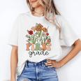 Groovy First Grade Wildflowers Back To School 1st Grade Unisex T-Shirt Groovy First Grade Wildflowers Back To School 1st Grade Unisex T-Shirt