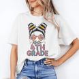 Hello 4th Grade Messy Bun Hair Back To School Girls Unisex T-Shirt Hello 4th Grade Messy Bun Hair Back To School Girls Unisex T-Shirt