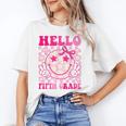 Hello Fifth Grade Coquette Bow Back To School 5th Grade Girl Unisex T-Shirt