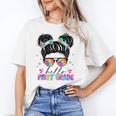 Hello First Grade Shirt Messy Bun Tie Dye Back To School Unisex T-Shirt Hello First Grade Shirt Messy Bun Tie Dye Back To School Unisex T-Shirt