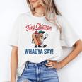 Hey Chicago Whadya Say Baseball Hot Dog Unisex T-Shirt Hey Chicago Whadya Say Baseball Hot Dog Unisex T-Shirt