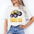 Monster Truck Jam School Bus Yellow Back To School Toddlers Unisex T-Shirt Monster Truck Jam School Bus Yellow Back To School Toddlers Unisex T-Shirt
