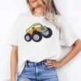 Monster Truck School Bus Yellow Back To School Kids Toddler Unisex T-Shirt