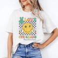 Peace Love 6th Grade Smile Face Back To School Sixth Grade Unisex T-Shirt Peace Love 6th Grade Smile Face Back To School Sixth Grade Unisex T-Shirt