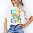 Roaring Into 3rd Grade Back To School Dinosaurus T-Rex Premium Tri-Blend Unisex T-Shirt
