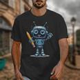 Back To School 2025 Robot Pencil For Kids Unisex T-Shirt Back To School 2025 Robot Pencil For Kids Unisex T-Shirt