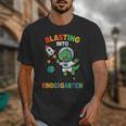 Blasting Into Kindergarten Dinosaur Astronaut Back To School Unisex T-Shirt Blasting Into Kindergarten Dinosaur Astronaut Back To School Unisex T-Shirt