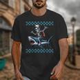 Boys Skeleton Riding a Shark Back To School Unisex T-Shirt Boys Skeleton Riding a Shark Back To School Unisex T-Shirt