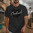 Cardinals Heart Back To School Spirit Unisex T-Shirt