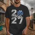 Class Of 2027 Cheer Blue Senior 2027 Back To School Unisex T-Shirt