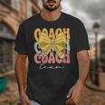 Coach Team Groovy Coquette Bow Cute Back To School Unisex T-Shirt Coach Team Groovy Coquette Bow Cute Back To School Unisex T-Shirt