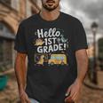 Cute Hello 1st Grade Dinosaur School Back To School Dino Bus Unisex T-Shirt Cute Hello 1st Grade Dinosaur School Back To School Dino Bus Unisex T-Shirt