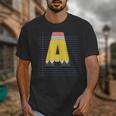 Cute Yellow School Pencil Alphabet Letter A Back To School Unisex T-Shirt Cute Yellow School Pencil Alphabet Letter A Back To School Unisex T-Shirt