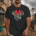 Disney Minnie Mouse Back To School Supplies Face Outline Unisex T-Shirt
