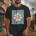 Groovy 6th Grade Back To School First Day Of Sixth Grade Unisex T-Shirt Groovy 6th Grade Back To School First Day Of Sixth Grade Unisex T-Shirt