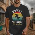 Howdy 3rd Grade Cowboy Western Back To School Third Grade Unisex T-Shirt