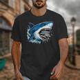 Kids Shark With School Books Back To School Shark Lovers Unisex T-Shirt Kids Shark With School Books Back To School Shark Lovers Unisex T-Shirt