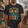 Last First Day Senior 2027 Back To School Students Tee Unisex T-Shirt Last First Day Senior 2027 Back To School Students Tee Unisex T-Shirt