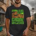 Level 2nd Grade Unlocked Game Pixel Kids Boy Back To School Unisex T-Shirt