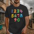 Monster Numbers Learning Cute Numbers 0-9 Back To School Unisex T-Shirt Monster Numbers Learning Cute Numbers 0-9 Back To School Unisex T-Shirt
