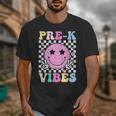 Pre-K Vibes Groovy Back To School PreK Preschool Girls Kids Unisex T-Shirt