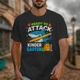 Ready To Attack Kindergarten Shark Back To School Kids Unisex T-Shirt Ready To Attack Kindergarten Shark Back To School Kids Unisex T-Shirt