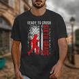 Ready To Crush Sixth Grade Soccer USA Flag Back To School Unisex T-Shirt