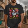 Retro Silly Goose Speech Therapy SLP Back To School Unisex T-Shirt Retro Silly Goose Speech Therapy SLP Back To School Unisex T-Shirt