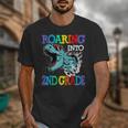 Roaring Into 2Nd Grade DinosaurRex Back To School Unisex T-Shirt Roaring Into 2Nd Grade DinosaurRex Back To School Unisex T-Shirt