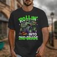 Rollin' Into 2nd Grade Monster Truck Back To School Boys Unisex T-Shirt Rollin' Into 2nd Grade Monster Truck Back To School Boys Unisex T-Shirt
