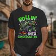 Rollin' Into Kindergarten Monster Truck Back To School Boys Unisex T-Shirt Rollin' Into Kindergarten Monster Truck Back To School Boys Unisex T-Shirt