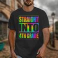 Straight Into 4th Grade Fourth Grade Back To School Unisex T-Shirt