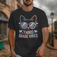 Third 3rd Grade Vibes Back To School Cute Cat Cute For Girls Unisex T-Shirt Third 3rd Grade Vibes Back To School Cute Cat Cute For Girls Unisex T-Shirt