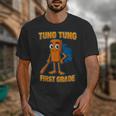 Tung Tung Sahur First Grade Italian Brainrot Back To School Unisex T-Shirt Tung Tung Sahur First Grade Italian Brainrot Back To School Unisex T-Shirt