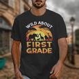 Wild About First Grade Zoo Animals Back To School Safari Unisex T-Shirt Wild About First Grade Zoo Animals Back To School Safari Unisex T-Shirt