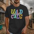 Wildcats School Spirit Groovy Back To School Girls Unisex T-Shirt