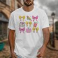 Apple Coquette Bow Books First Day Of School Back To School Unisex T-Shirt