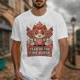 Chinese New Year 2026 Fire Horse Celebration Raglan Baseball Tee Unisex T-Shirt
