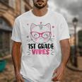 Cute 1st Grade Vibes Cat Kitten Lover Back To School Girls Unisex T-Shirt Cute 1st Grade Vibes Cat Kitten Lover Back To School Girls Unisex T-Shirt