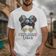 Fifth Grade Vibes Messy Hair Bun Girl Back To School 5th Unisex T-Shirt
