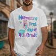 Mermazing First Day Of Fourth Grade Back To School Mermaid Premium Tri-Blend Unisex T-Shirt